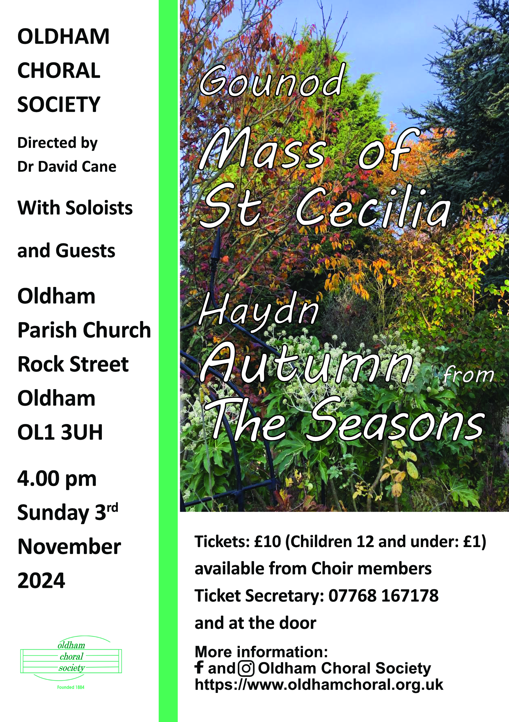 Gounod St Cecilia Mass and Haydn Autumn with Mercury Strings